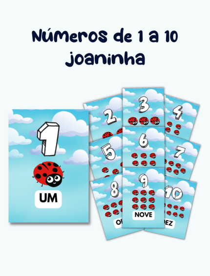 Números de 1 a 10 Joaninha