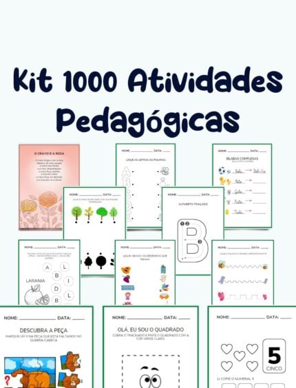 Kit 1000 Atividades Pedagógicas