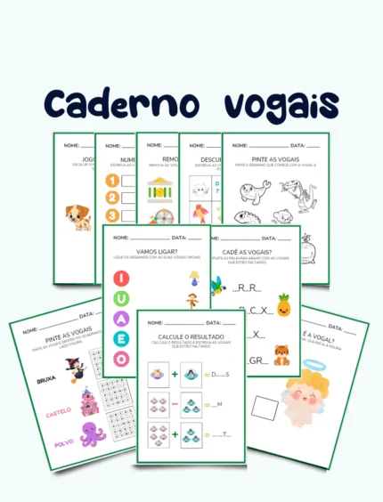 Caderno de Vogais
