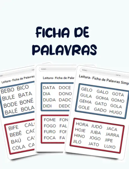 Ficha de palavras