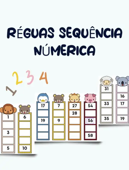 Réguas sequência numérica
