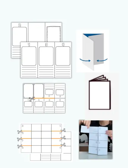 Mini Livro + Folder (projeto página única)