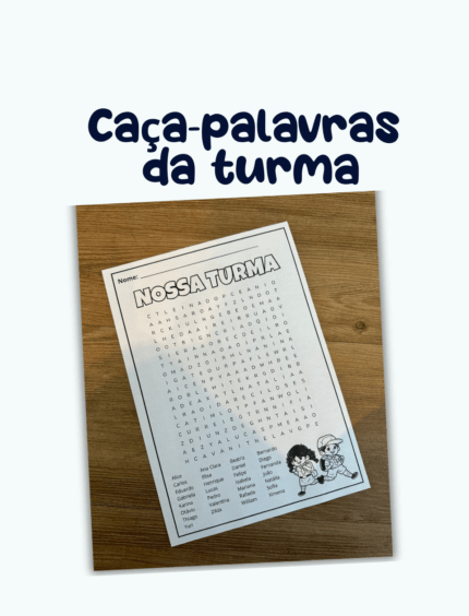 Caça-palavras da turma