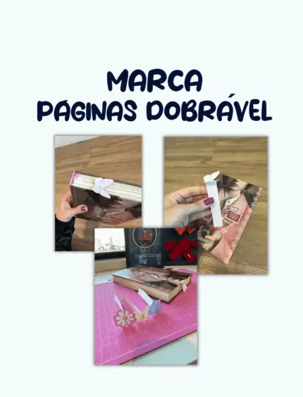Marca páginas dobrável